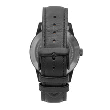 Load image into Gallery viewer, Heritor Automatic Jonas Leather-Band Skeleton Watch - Black - HERHR9506
