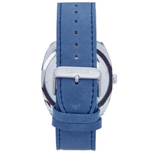 Load image into Gallery viewer, Heritor Automatic Gatling Skeletonized Leather-Band Watch - Silver/Navy - HERHS2301