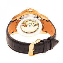 Load image into Gallery viewer, Heritor Automatic Windsor Semi-Skeleton Leather-Band Watch - Rose Gold/Silver - HERHR4205
