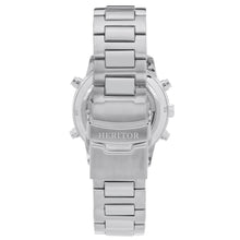 Load image into Gallery viewer, Heritor Automatic Wilhelm Semi-Skeleton Bracelet Watch w/Day/Date - Silver/Black - HERHS2102