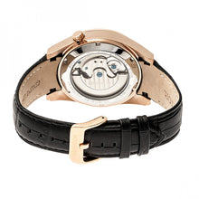 Load image into Gallery viewer, Heritor Automatic Alexander Semi-Skeleton Leather-Band Watch - Rose Gold/White - HERHR4905