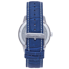 Load image into Gallery viewer, Heritor Automatic Davies Semi-Skeleton Leather-Band Watch - Silver/Navy - HERHS2503

