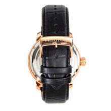 Load image into Gallery viewer, Heritor Automatic Maxim Semi-Skeleton Leather-Band Watch - Rose Gold/Black - HERHR8604
