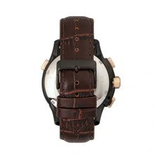 Load image into Gallery viewer, Heritor Automatic Hudson Semi-Skeleton Leather-Band Watch w/Day/Date - Brown/Black - HERHR7506