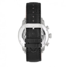 Load image into Gallery viewer, Heritor Automatic Arthur Semi-Skeleton Leather-Band Watch w/ Day/Date - Silver - HERHR7901