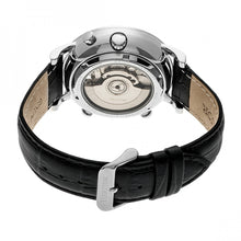 Load image into Gallery viewer, Heritor Automatic Edmond Leather-Band Watch w/Date - Silver - HERHR6201
