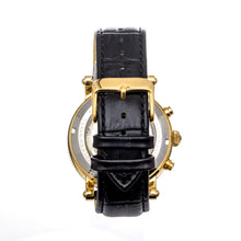 Load image into Gallery viewer, Heritor Automatic Barnsley Semi-Skeleton Leather-Band Watch - Gold/Black - HERHS1803