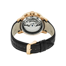 Load image into Gallery viewer, Heritor Automatic Hannibal Semi-Skeleton Leather-Band Watch - Rose Gold/Silver - HERHR4105