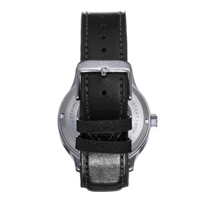 Heritor Automatic Bradford Leather-Band Watch w/Date - Gray & Black - HERHS1103