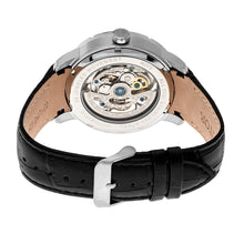 Load image into Gallery viewer, Heritor Automatic Ryder Skeleton Leather-Band Watch - BlackWhite - HERHR4601