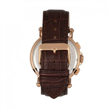 Load image into Gallery viewer, Heritor Automatic Kingsley Leather-Band Watch w/Day/Date - Rose Gold/White - HERHR4809