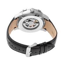 Load image into Gallery viewer, Heritor Automatic Callisto Semi-Skeleton Leather-Band Watch - Silver/Grey - HERHR7201