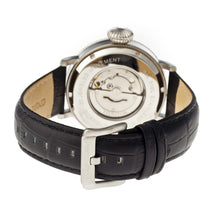 Load image into Gallery viewer, Heritor Automatic Olds Leather-Band Watch - Silver/Black/Black - HERHR3202