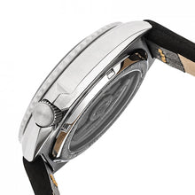 Load image into Gallery viewer, Heritor Automatic Morrison Leather-Band Watch w/Date - Silver/Black-Orange - HERHR7602