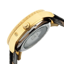 Load image into Gallery viewer, Heritor Automatic Piccard Semi-Skeleton Leather-Band Watch - Gold/Black - HERHR2004