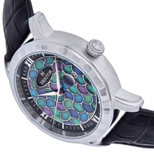 Load image into Gallery viewer, Heritor Automatic Protégé Leather-Band Watch w/Date - Silver/Black - HERHS2901