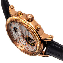 Load image into Gallery viewer, Heritor Automatic Barnsley Semi-Skeleton Leather-Band Watch - Rose Gold/White - HERHS1804