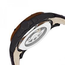 Load image into Gallery viewer, Heritor Automatic Belmont Skeleton Leather-Band Watch - Black - HERHR3907
