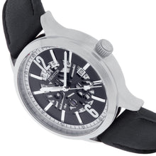 Load image into Gallery viewer, Heritor Automatic Dayne Leather-Band Watch w/Date - Black/White - HERHS2606