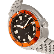 Load image into Gallery viewer, Heritor Automatic Morrison Bracelet Watch w/Date - Orange/Black - HERHR7613