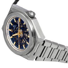Load image into Gallery viewer, Heritor Automatic Atlas Bracelet Watch - Blue &amp; White - HERHS1301
