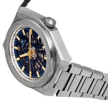 Load image into Gallery viewer, Heritor Automatic Atlas Bracelet Watch - Blue & White - HERHS1301