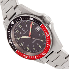 Load image into Gallery viewer, Heritor Automatic Calder Bracelet Watch w/Date - Silver/Black-Red - HERHS2803