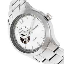 Load image into Gallery viewer, Heritor Automatic Antoine Semi-Skeleton Bracelet Watch - Silver - HERHR8501