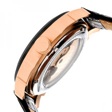 Load image into Gallery viewer, Heritor Automatic Helmsley Semi-Skeleton Bracelet Watch - Black/Rose Gold/Black- HERHR5009