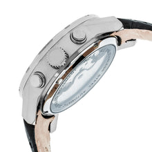 Load image into Gallery viewer, Heritor Automatic Hannibal Semi-Skeleton Leather-Band Watch - Silver/Black - HERHR4102