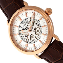 Load image into Gallery viewer, Heritor Automatic Mattias Leather-Band Watch w/Date - Rose Gold/Silver - HERHR8405