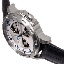Load image into Gallery viewer, Heritor Automatic Theo Semi-Skeleton Leather-Band Watch - White - HERHS1701