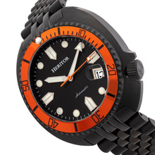 Load image into Gallery viewer, Heritor Automatic Morrison Special Edition Bracelet Watch w/Date - Black/Orange/Black - HERHR7616