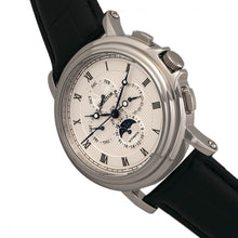 Load image into Gallery viewer, Heritor Automatic Kingsley Leather-Band Watch w/Day/Date - Silver/White - HERHR4807
