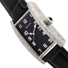 Load image into Gallery viewer, Heritor Automatic Jefferson Leather-Band Watch - Silver/Black - HERHR8801