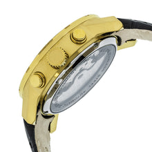 Load image into Gallery viewer, Heritor Automatic Hannibal Semi-Skeleton Leather-Band Watch - Gold/Black - HERHR4104