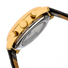 Load image into Gallery viewer, Heritor Automatic Benedict Leather-Band Watch w/ Day/Date - Gold/Black - HERHR6803
