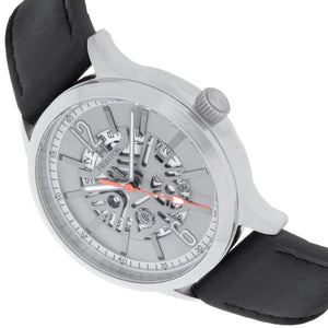 Heritor Automatic Dayne Leather-Band Watch w/Date - Grey/White - HERHS2608