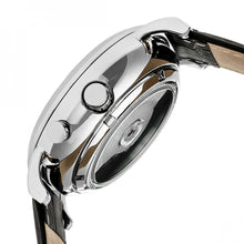 Load image into Gallery viewer, Heritor Automatic Edmond Leather-Band Watch w/Date - Silver/Black - HERHR6202