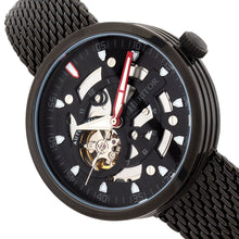 Load image into Gallery viewer, Heritor Automatic Jasper Skeleton Bracelet Watch - Black - HERHR8702
