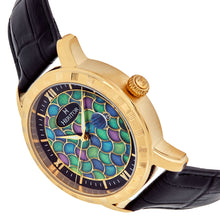 Load image into Gallery viewer, Heritor Automatic Protégé Leather-Band Watch w/Date - Gold/Black - HERHS2904