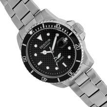 Load image into Gallery viewer, Heritor Automatic Lucius Bracelet Watch w/Date - Silver/Black - HERHR7802