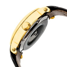 Load image into Gallery viewer, Heritor Automatic Aries Skeleton Leather-Band Watch - Black/Gold - HERHR4406