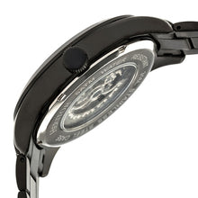 Load image into Gallery viewer, Heritor Automatic Crew Semi-Skeleton Bracelet Watch - Black - HERHR7003
