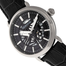 Load image into Gallery viewer, Heritor Automatic Mattias Leather-Band Watch w/Date - Silver/Black - HERHR8402
