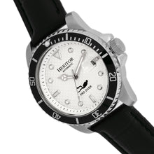 Load image into Gallery viewer, Heritor Automatic Lucius Leather-Band Watch w/Date - Silver/White - HERHR7806