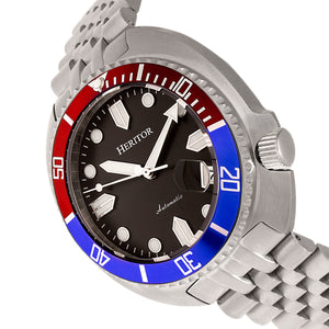 Heritor Automatic Matador Box Set with Interchangable Bands and Date Display - Red/Blue - HERHR9303
