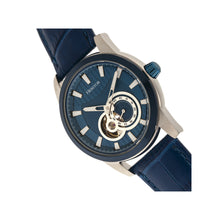 Load image into Gallery viewer, Heritor Automatic Davidson Semi-Skeleton Leather-Band Watch - Blue - HERHR8004