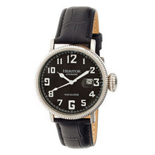 Load image into Gallery viewer, Heritor Automatic Olds Leather-Band Watch - Silver/Black/Black - HERHR3202
