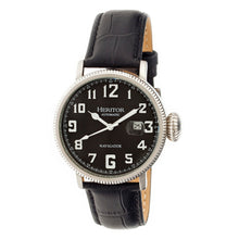 Load image into Gallery viewer, Heritor Automatic Olds Leather-Band Watch - Silver/Black/Black - HERHR3202